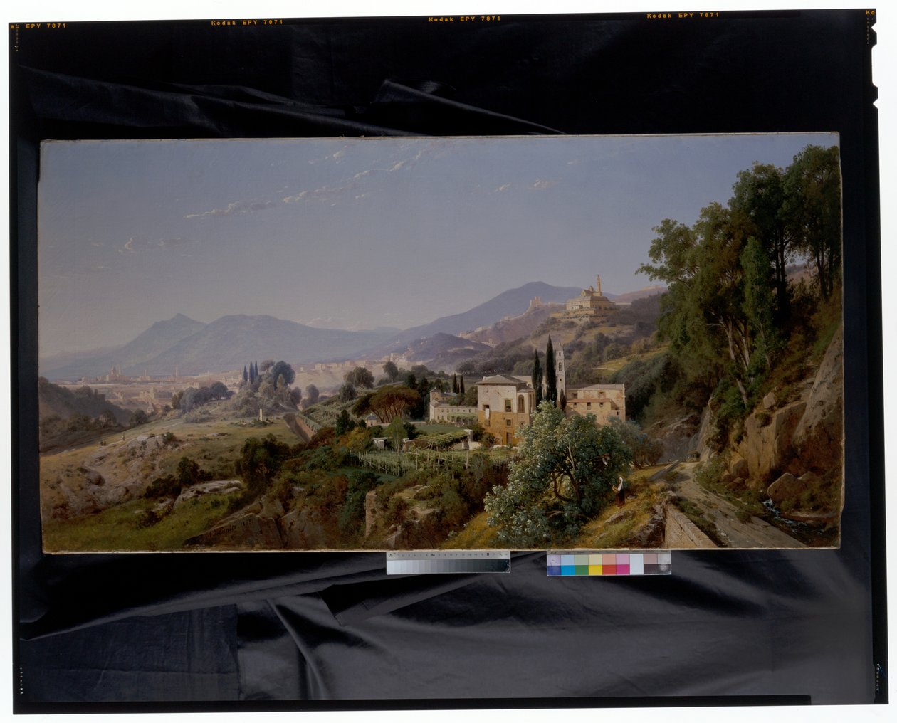 Blick auf Genua von Osten von Louis Auguste Lapito