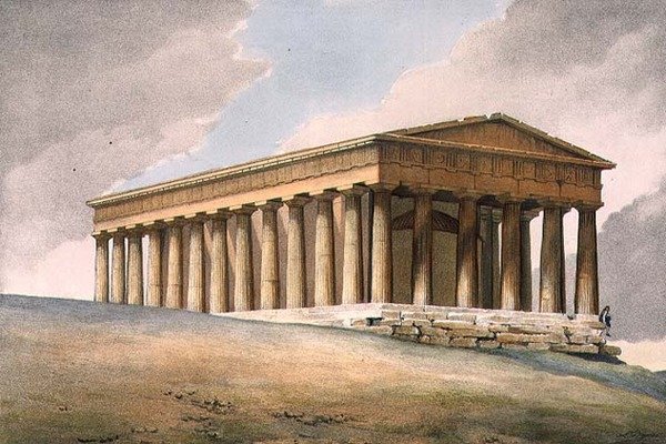 Der Tempel des Theseus in Athen von Louis (after) Dupre