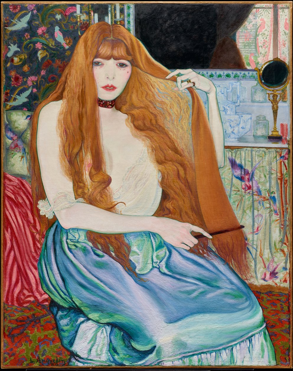 Frau bei ihrer Toilette von Louis Anquetin