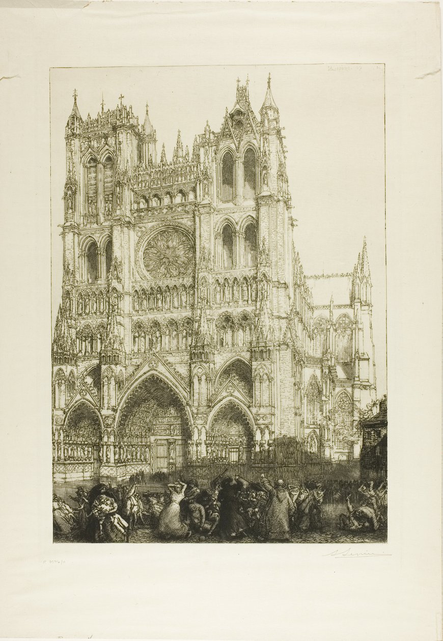 Kathedrale von Amiens von Louis Auguste Lepère