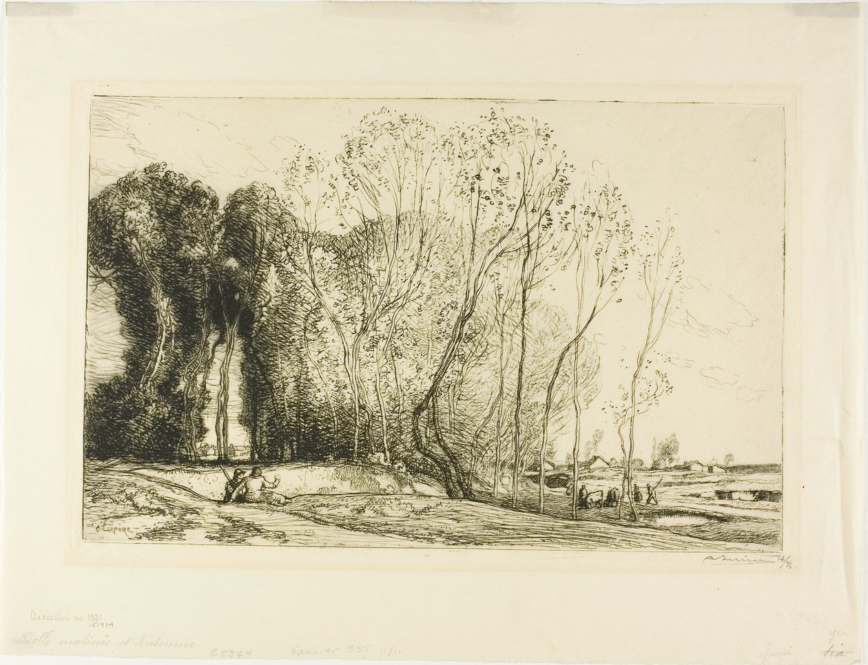 Schöner Herbstmorgen von Louis Auguste Lepère
