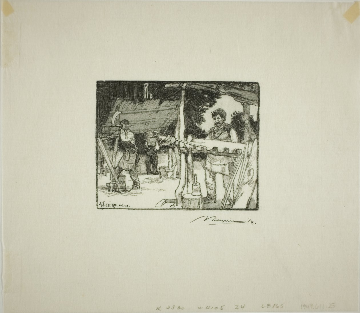 Lattenmacher von Louis Auguste Lepère
