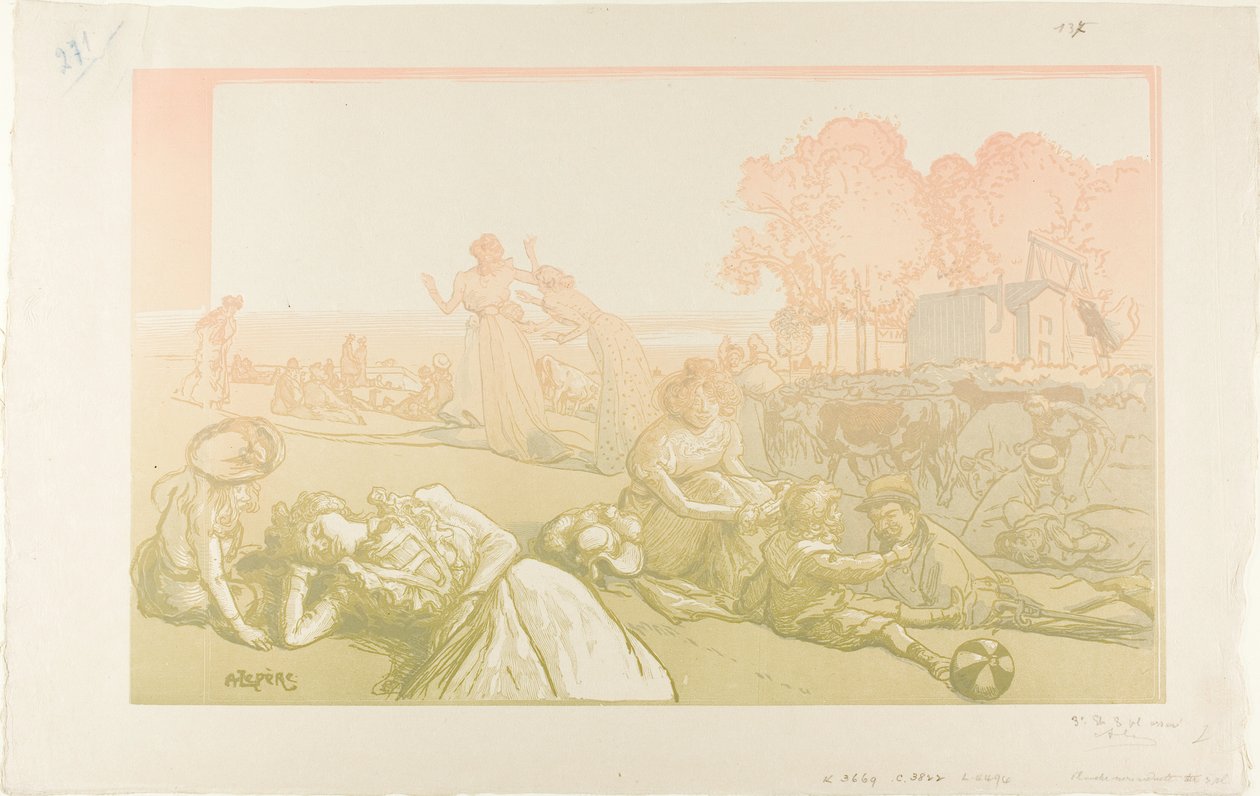 Moderne Bukolik von Louis Auguste Lepère