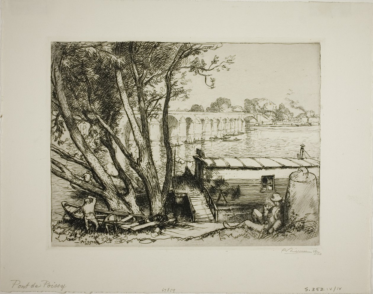 Poissy von Louis Auguste Lepère