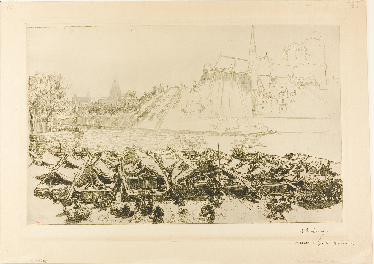 Der große Apfelmarkt von Louis Auguste Lepère