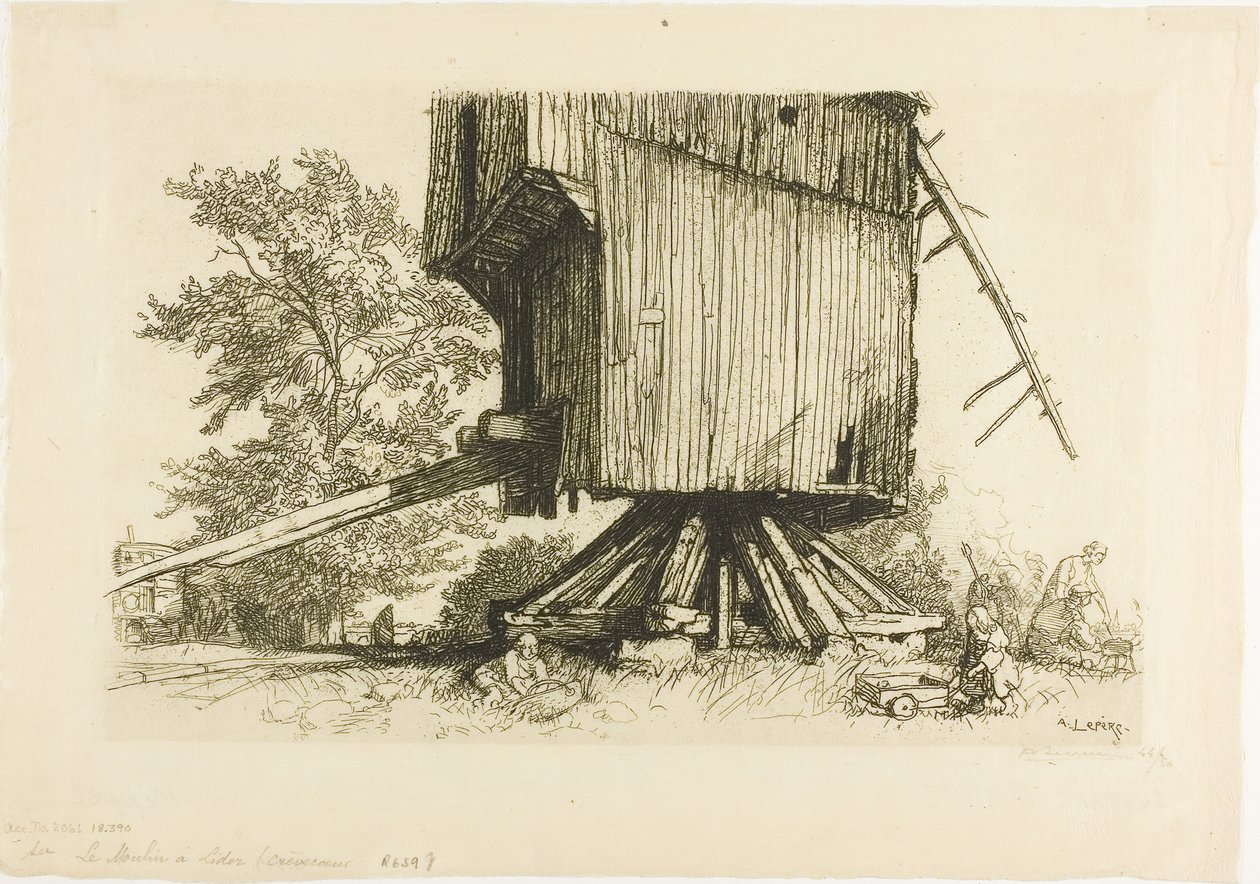 Die Lidor-Windmühle von Louis Auguste Lepère