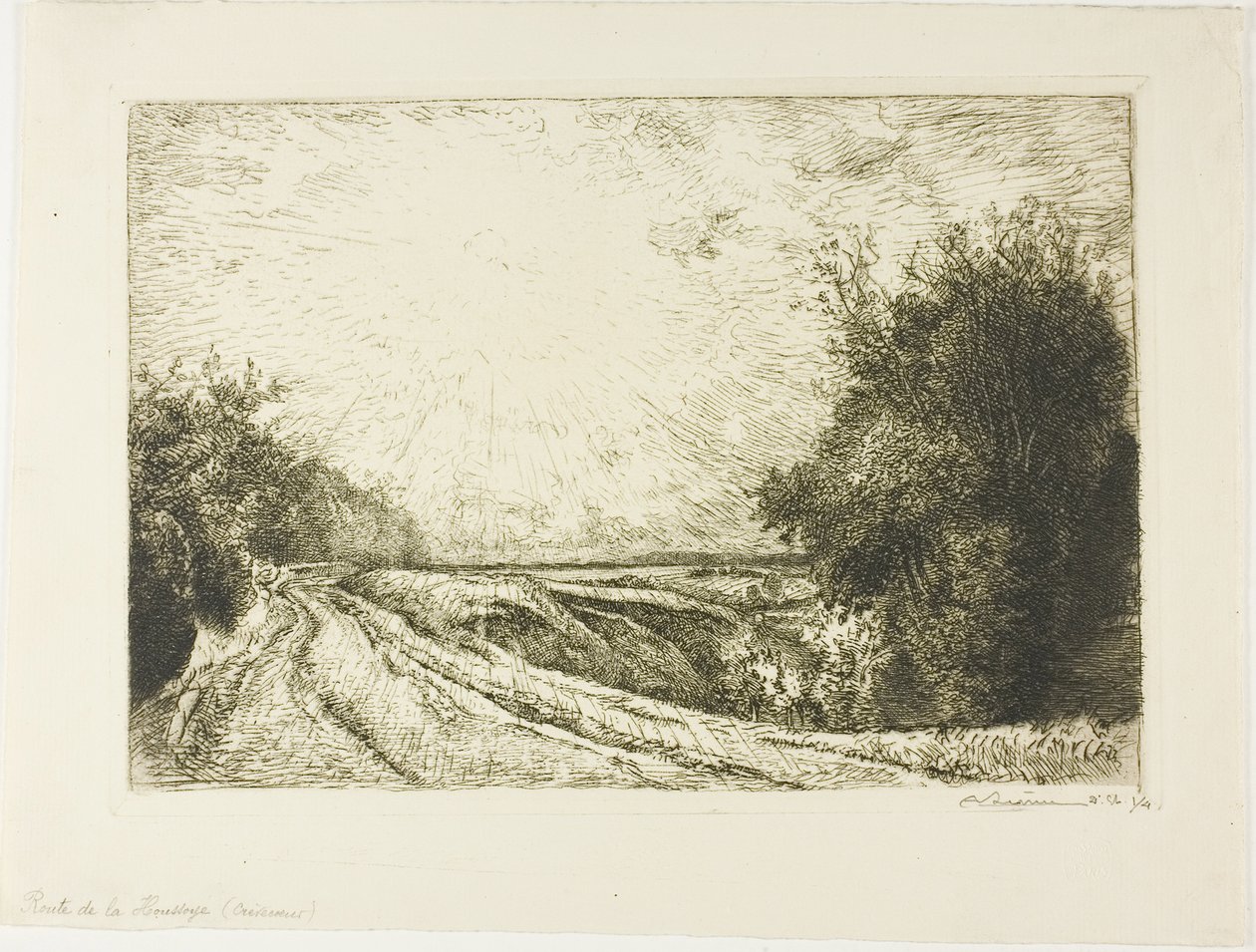 Der Weg nach Houssoye von Louis Auguste Lepère