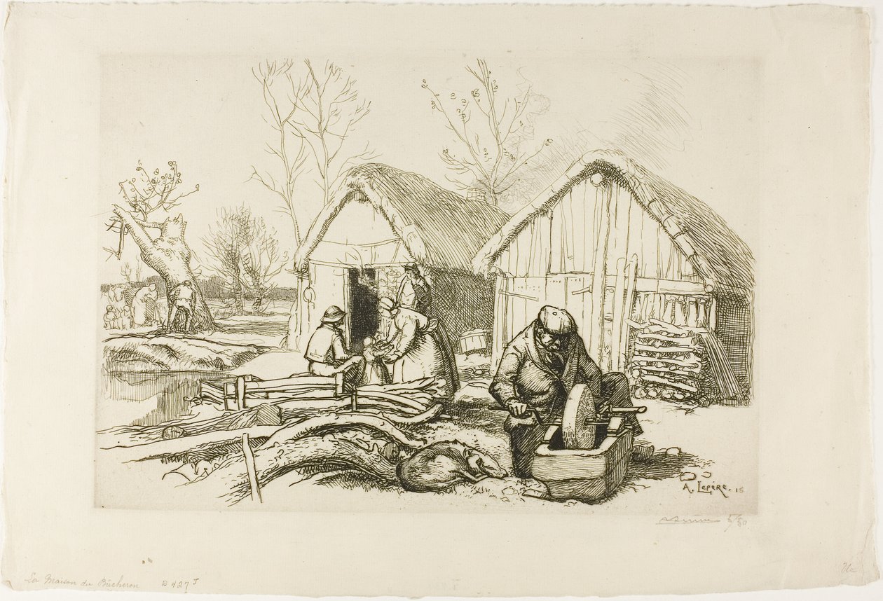 Das Haus des Holzfällers von Louis Auguste Lepère