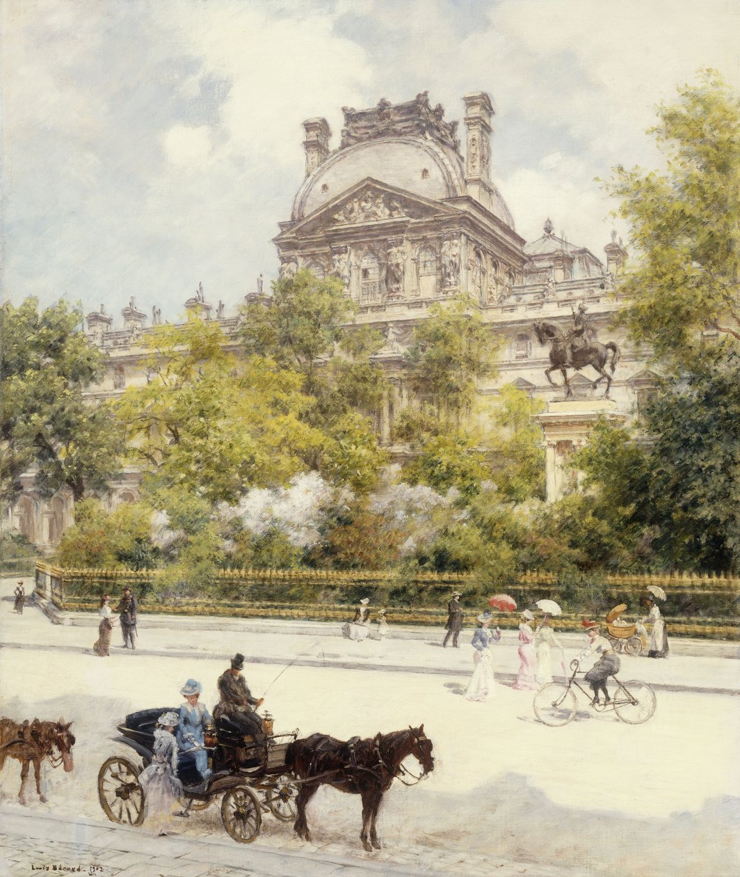 La Place du Louvre von Louis Beraud