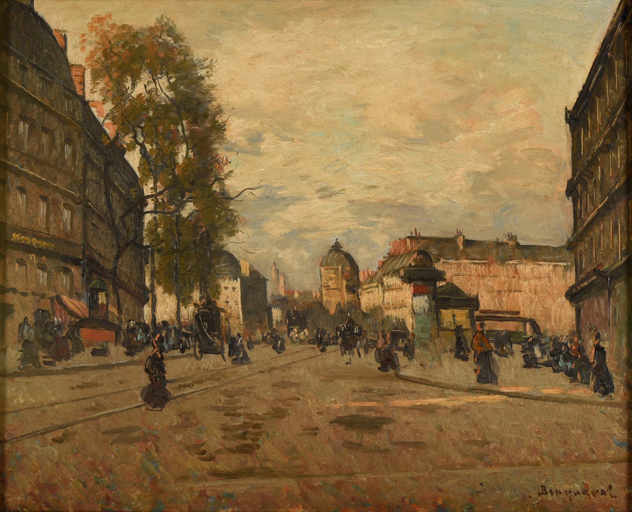 Der Place Saint-Michel in Paris von Louis Braquaval