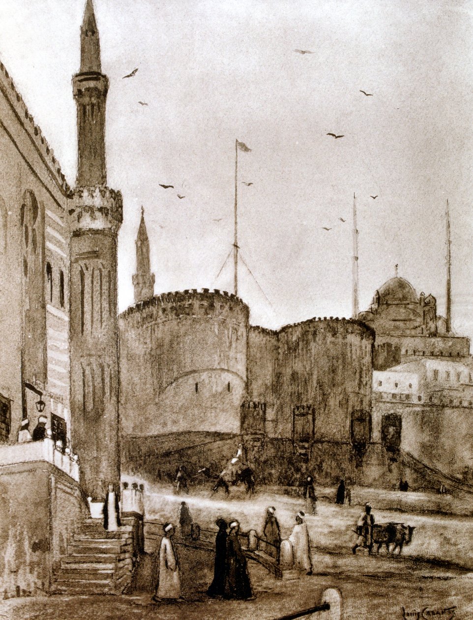 Eingang zur Stadt, Kairo, Ägypten, 1928 von Louis Cabanes