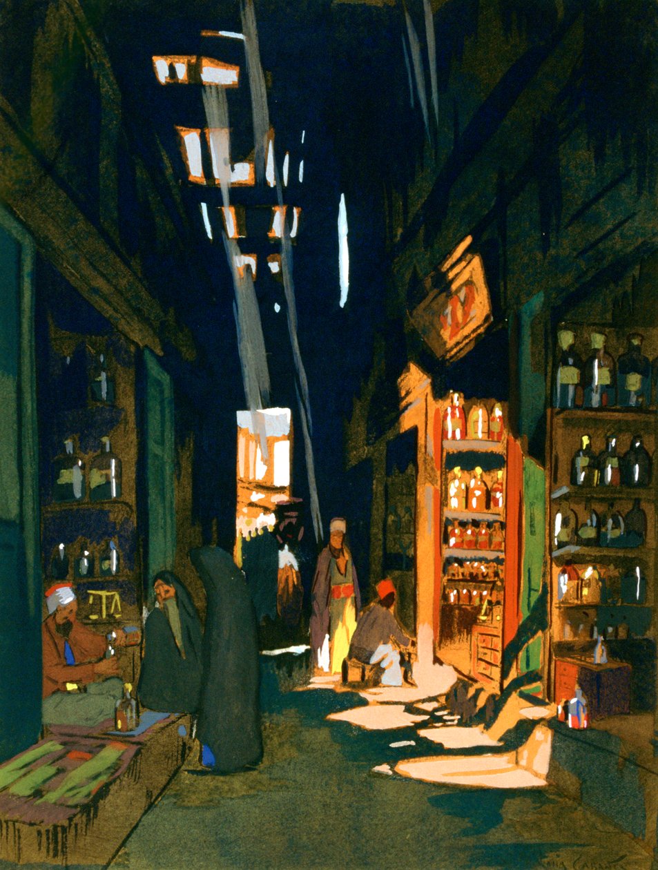 Parfümhändler, 1928 von Louis Cabanes