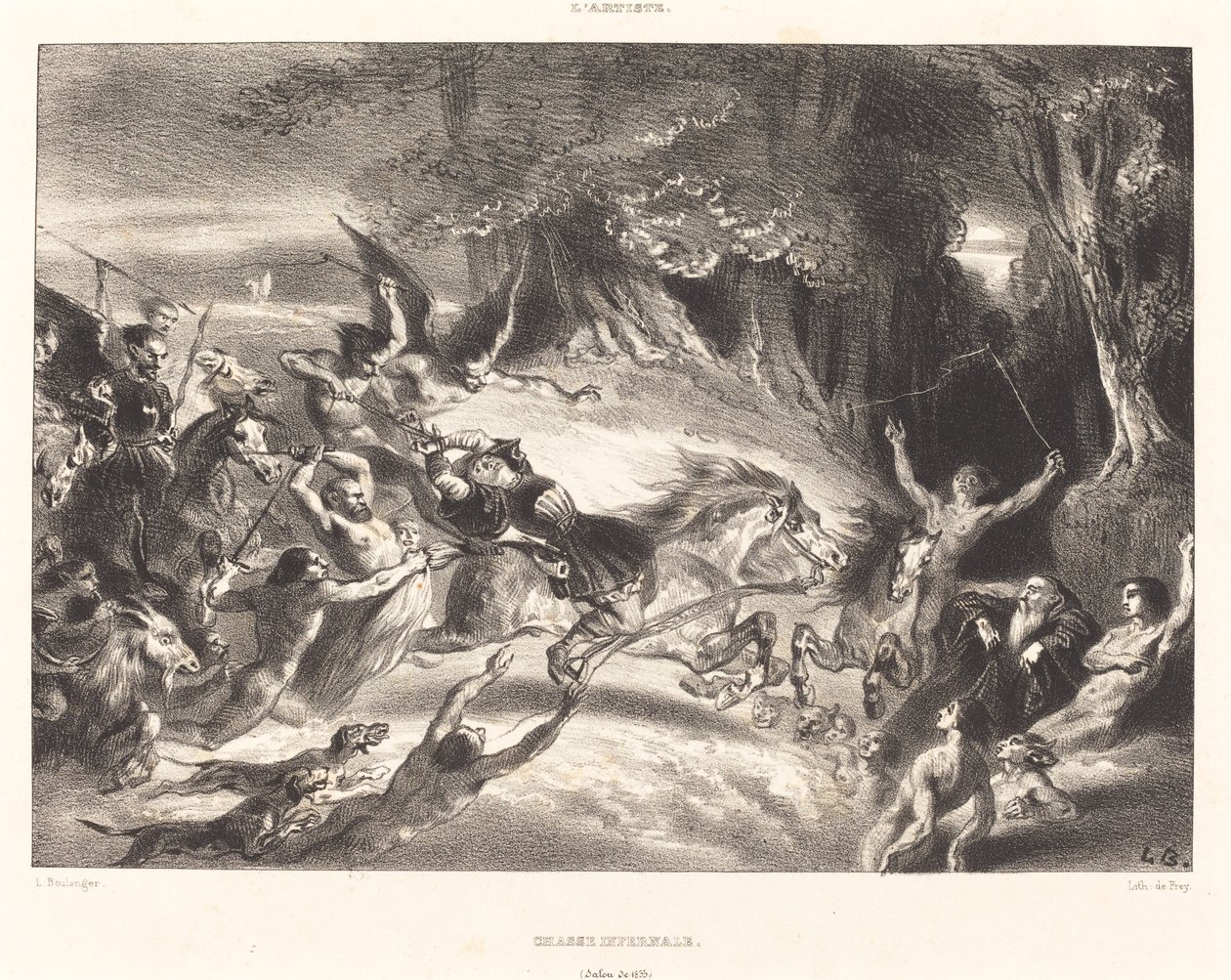 Chasse Infernale von Louis Candide Boulanger