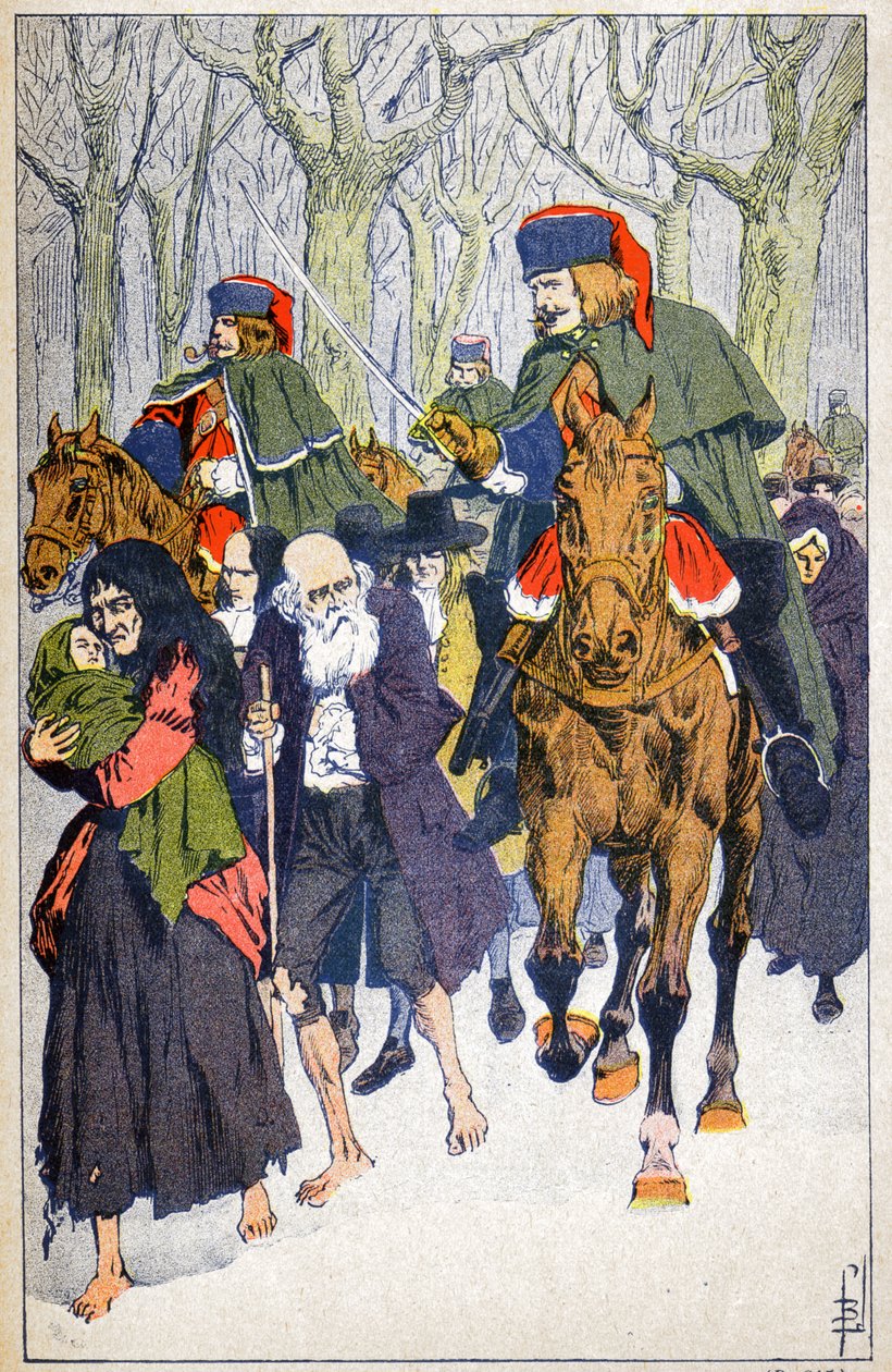 Verhaftung von Protestanten von Louis Charles Bombled