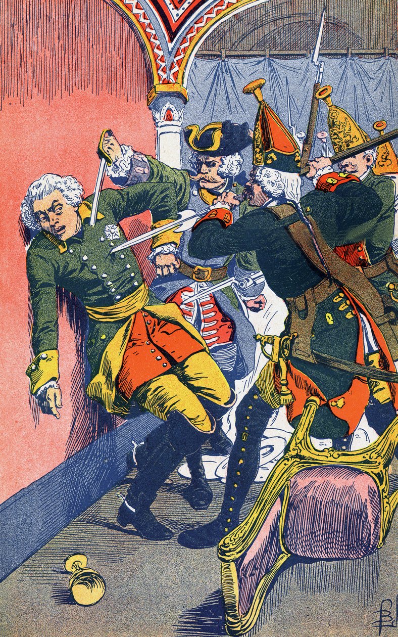 Tod von Zar Peter III. von Louis Charles Bombled