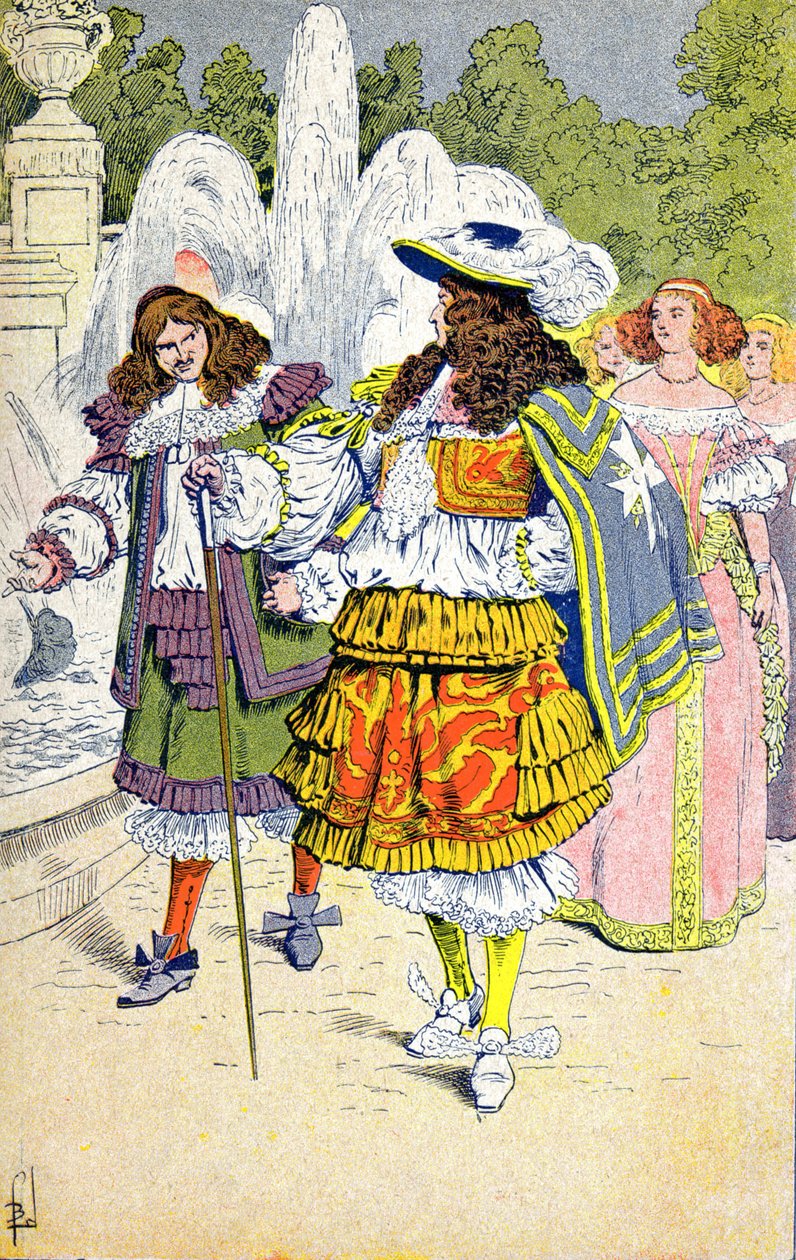 Ludwig XIV. und Fouquet von Louis Charles Bombled