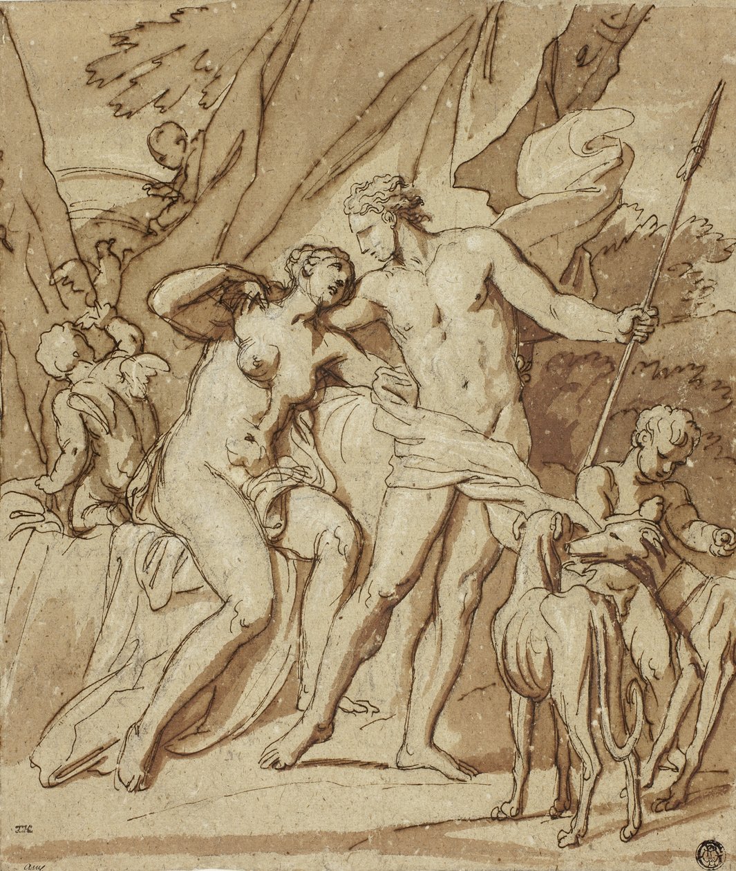 Venus und Adonis von Louis Cheron