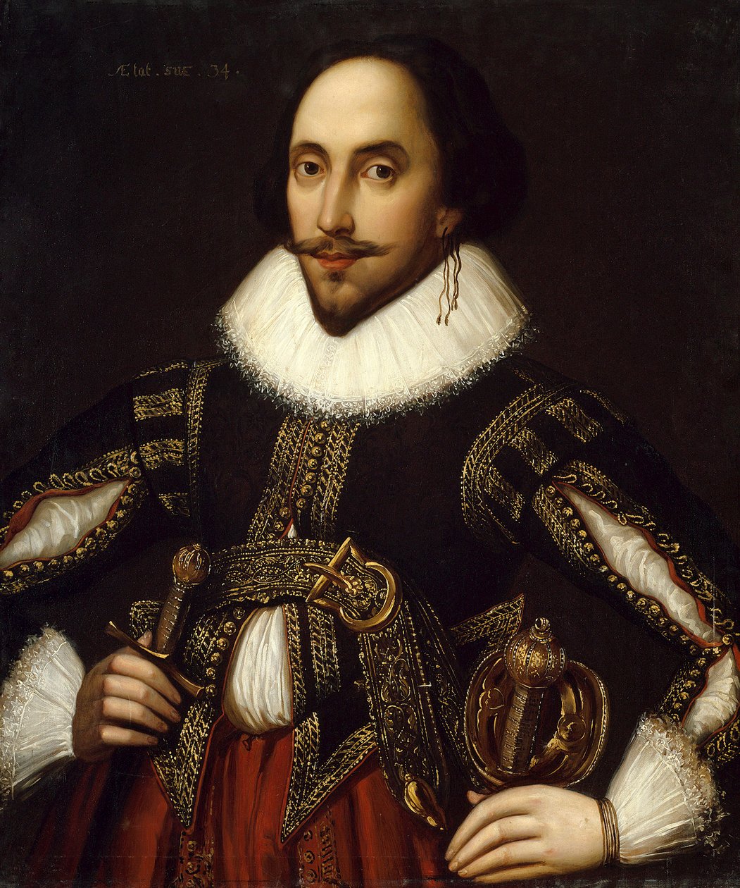 Porträt des britischen Dramatikers William Shakespeare von Louis Coblitz