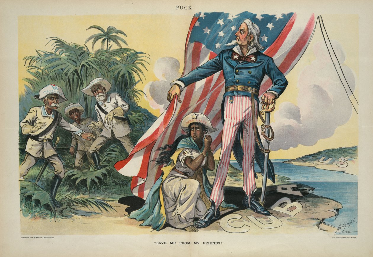 Rette mich vor meinen Freunden!, 1898 von Louis Dalrymple