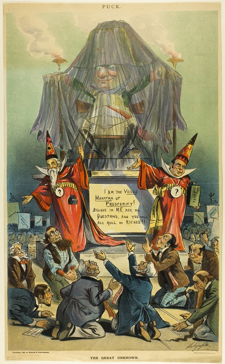 Das große Unbekannte, aus Puck von Louis Dalrymple