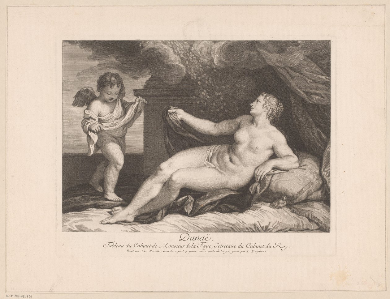 Jupiter und Danaë von Louis Desplaces