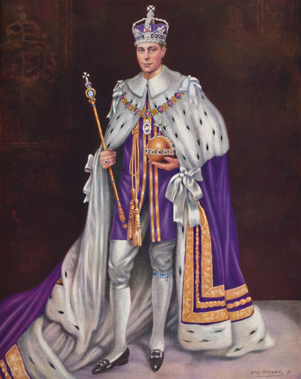 Seine Majestät König Georg VI., 1937 von Louis Dezart