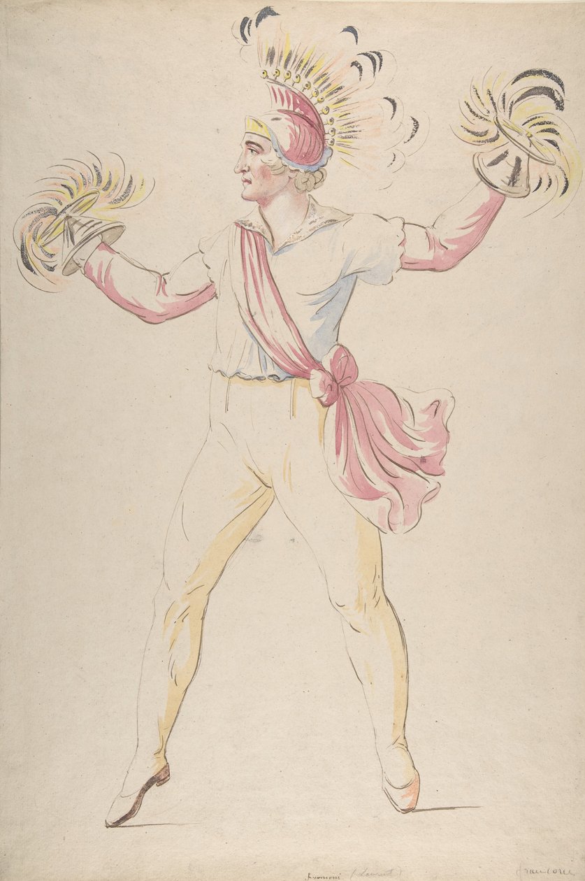 Franconi, wirbelnde Flammenkegel, 1768-1810 von Louis Ducros