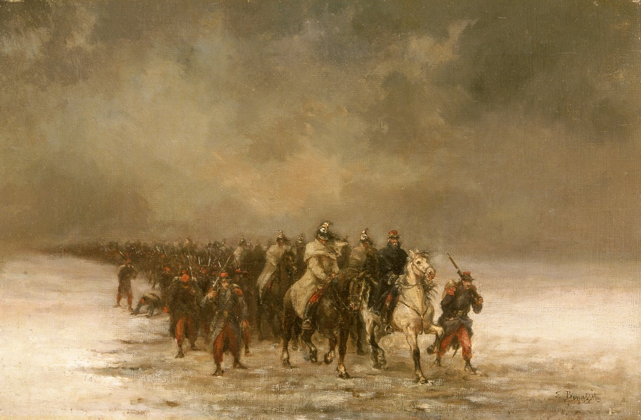 Der Rückzug, ca. 1871 von Louis Eugene Benassit
