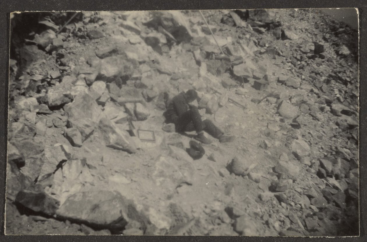 [Figur auf Felsen] von Louis Fleckenstein