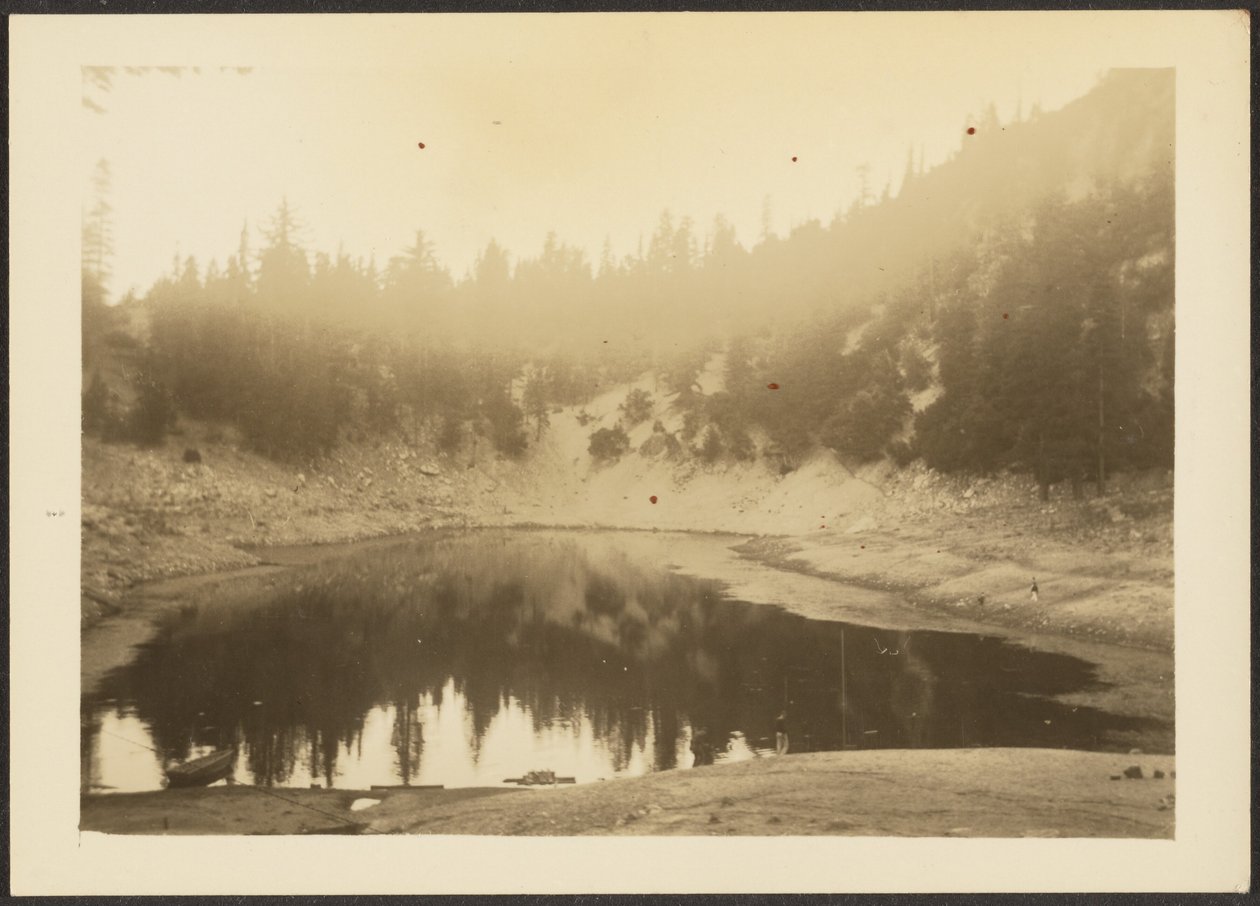 Landschaft mit See von Louis Fleckenstein