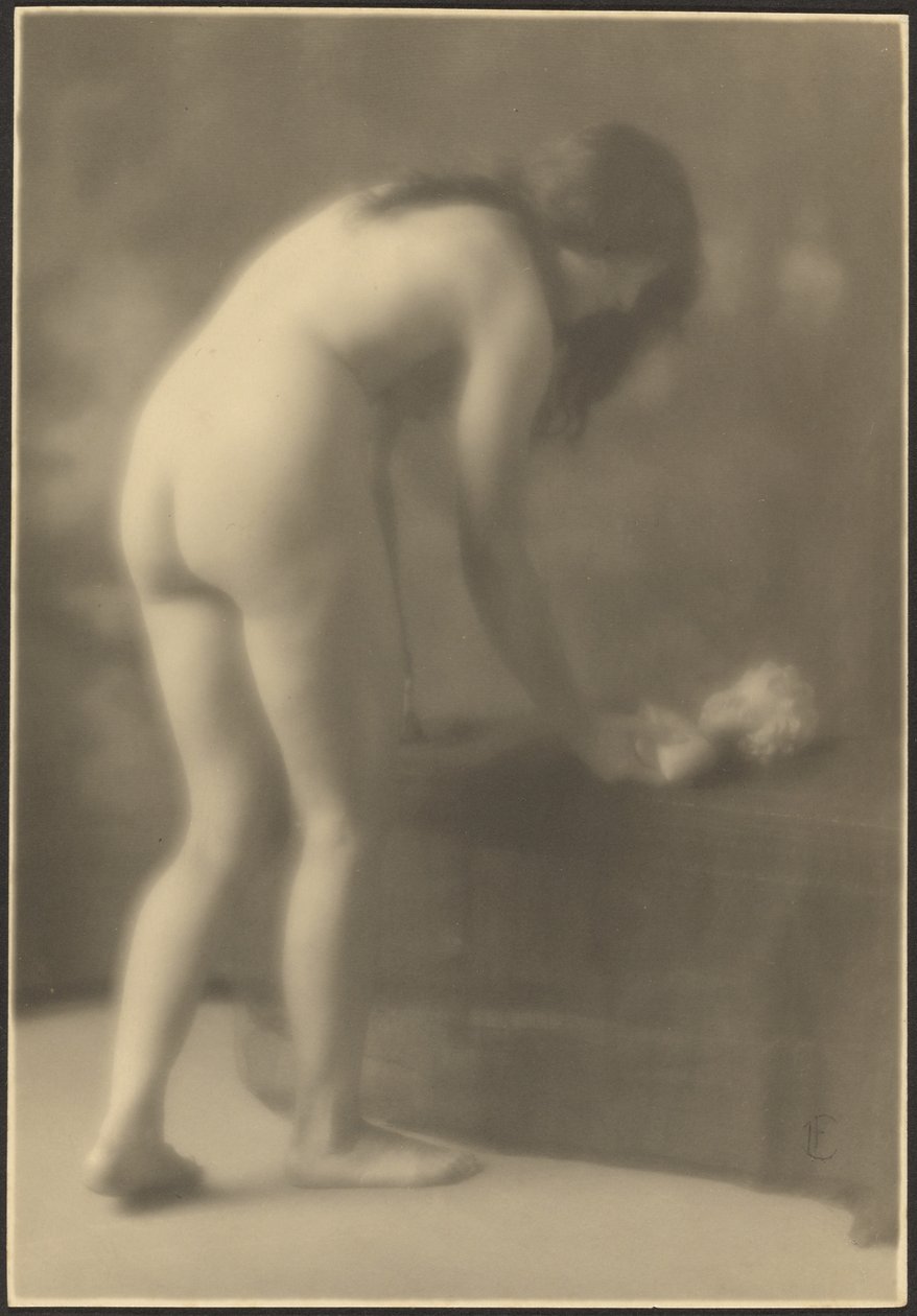 Akt mit Puppe von Louis Fleckenstein