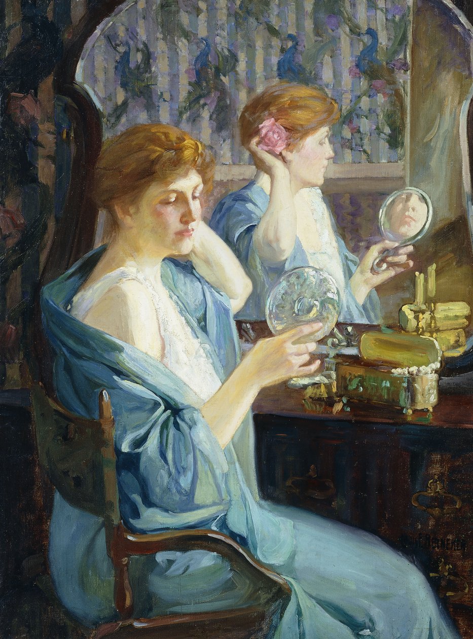 Maude in Grün von Louis Frederick Berneker