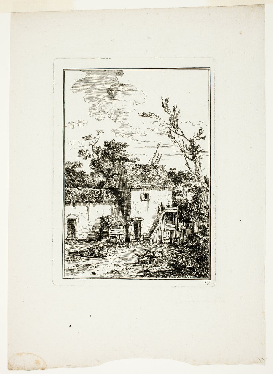 Vertikale Landschaft von Louis Gabriel Moreau
