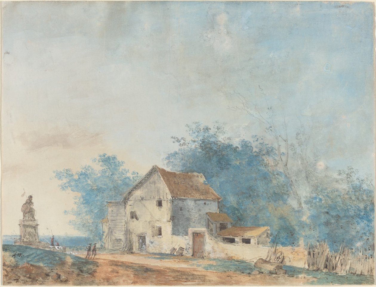 Landschaft von Louis Gabriel Moreau the Elder