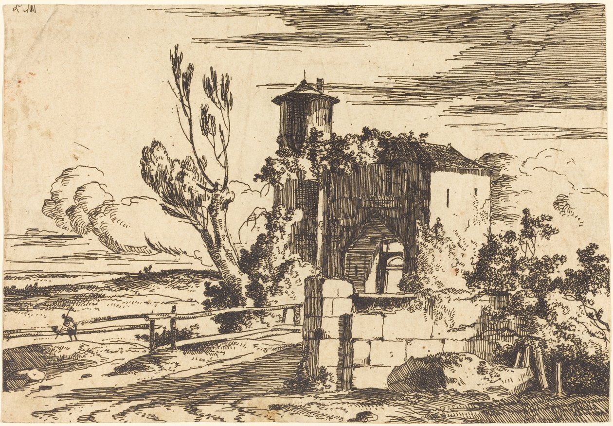 Monumentaler Eingang von Louis Gabriel Moreau the Elder