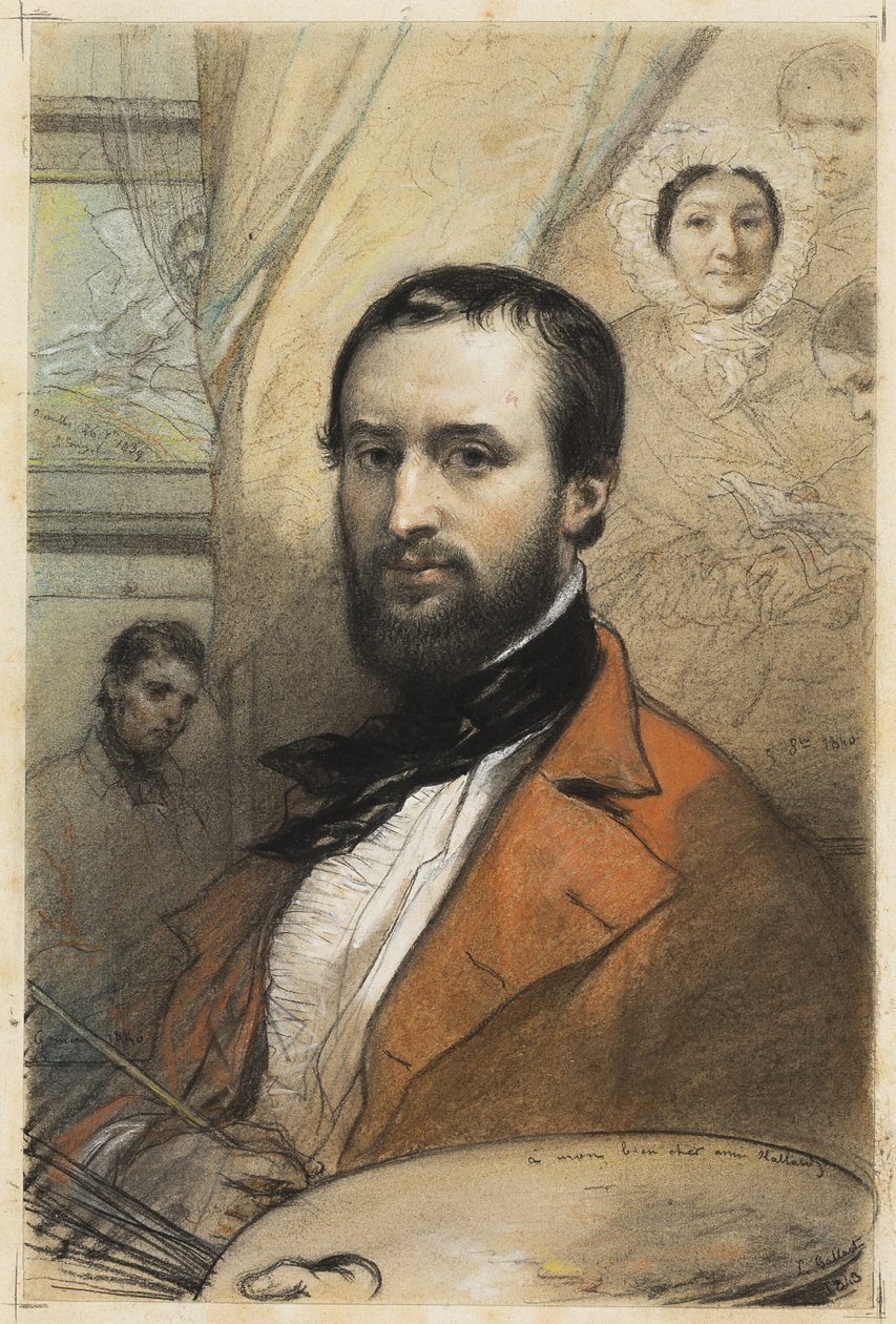 Selbstporträt von Louis Gallait