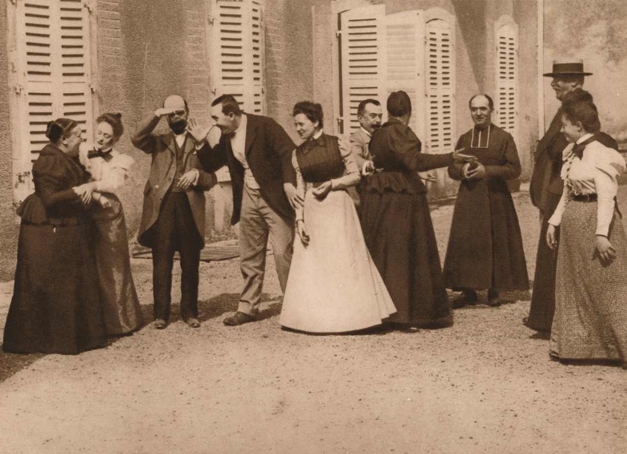 Versammlung von Menschen im Freien von Louis Guichard