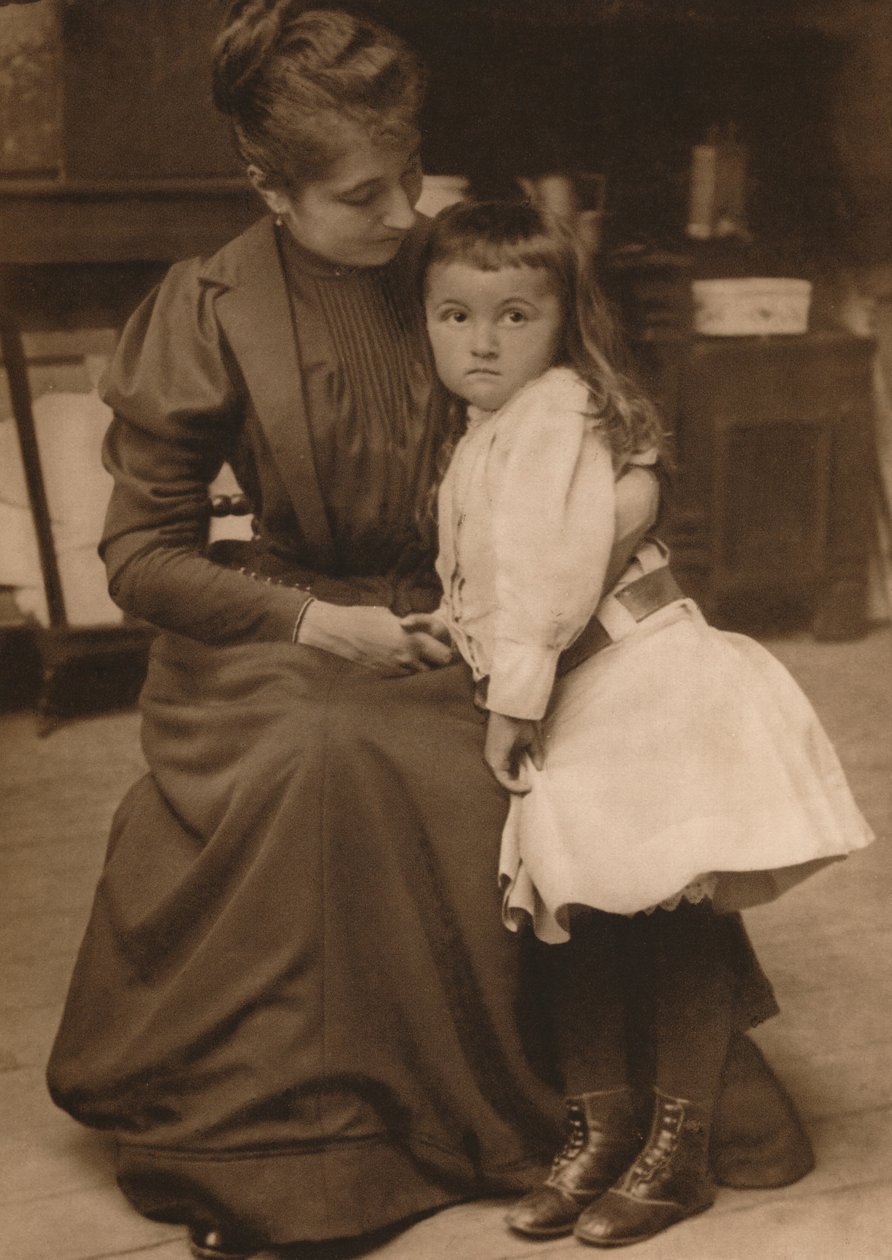 Frau und Kind, 1937 von Louis Guichard