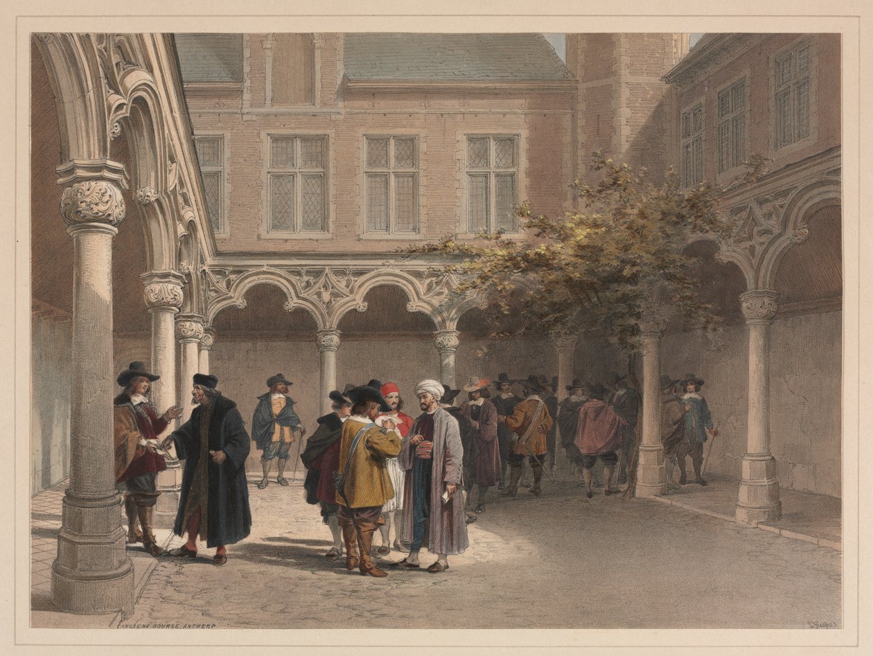 Ancien Bourse, Antwerpen von Louis Haghe