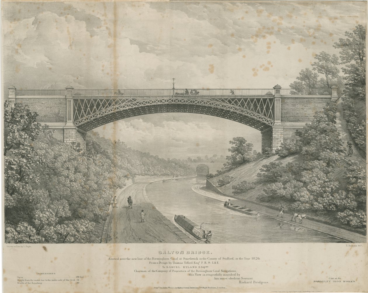 Calton Brücke von Louis Haghe