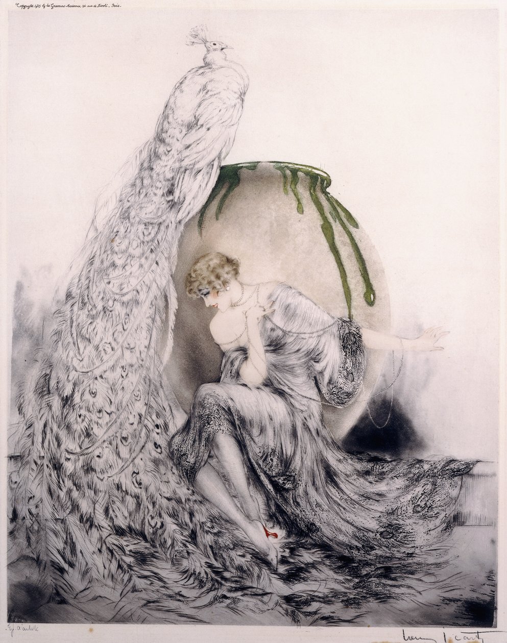 Pfau von Louis Icart