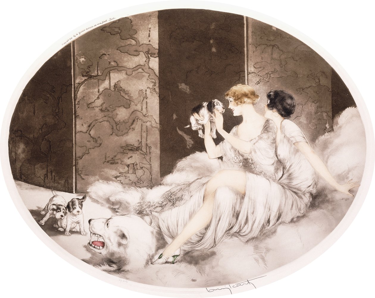 Kleine Hunde von Louis Icart