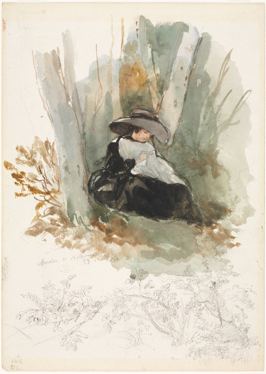 Marie à Bellevue, 1858 von Louis Joseph Gallait