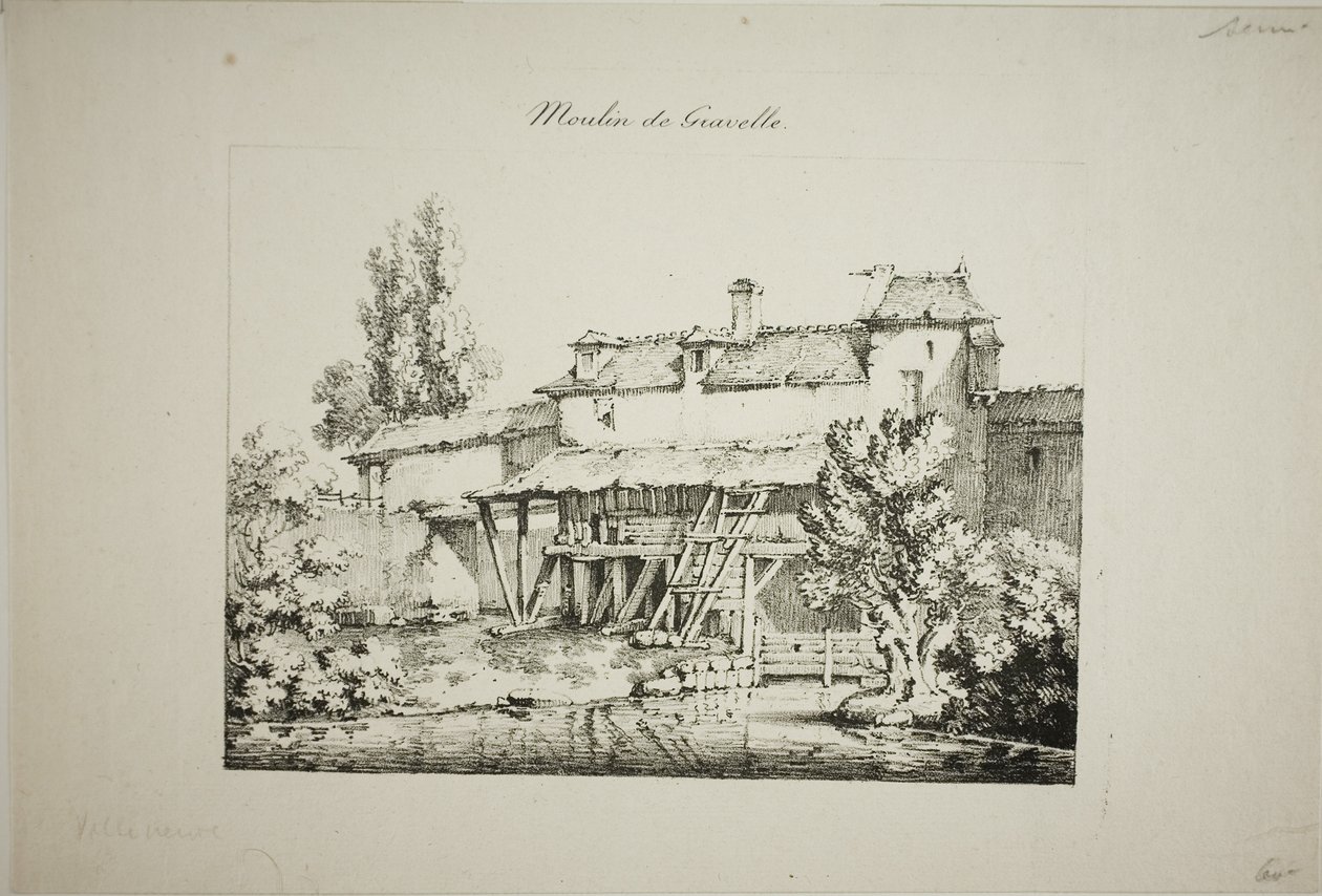 Mühle in Gravelle, I von Louis Jules Frederic Villeneuve