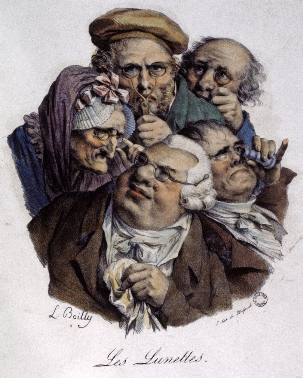 Die Brille, ca. 1820 (Gravur) von Louis Leopold (after) Boilly