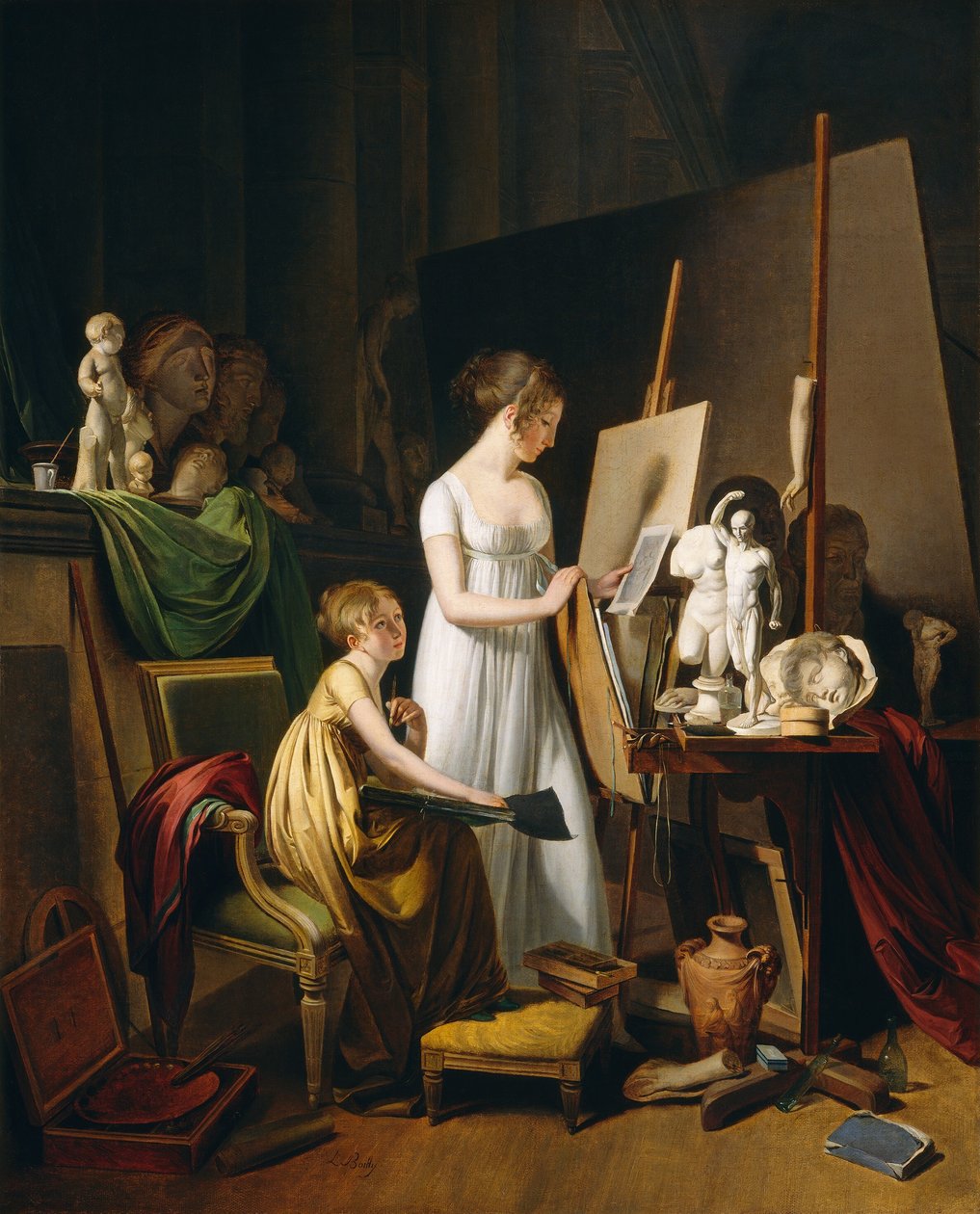 Ein Maleratelier, ca. 1800 von Louis Leopold Boilly