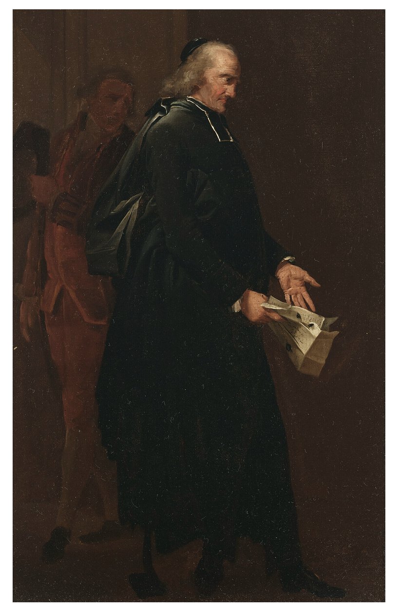 Ein Abt mit einem Brief von Louis Leopold Boilly