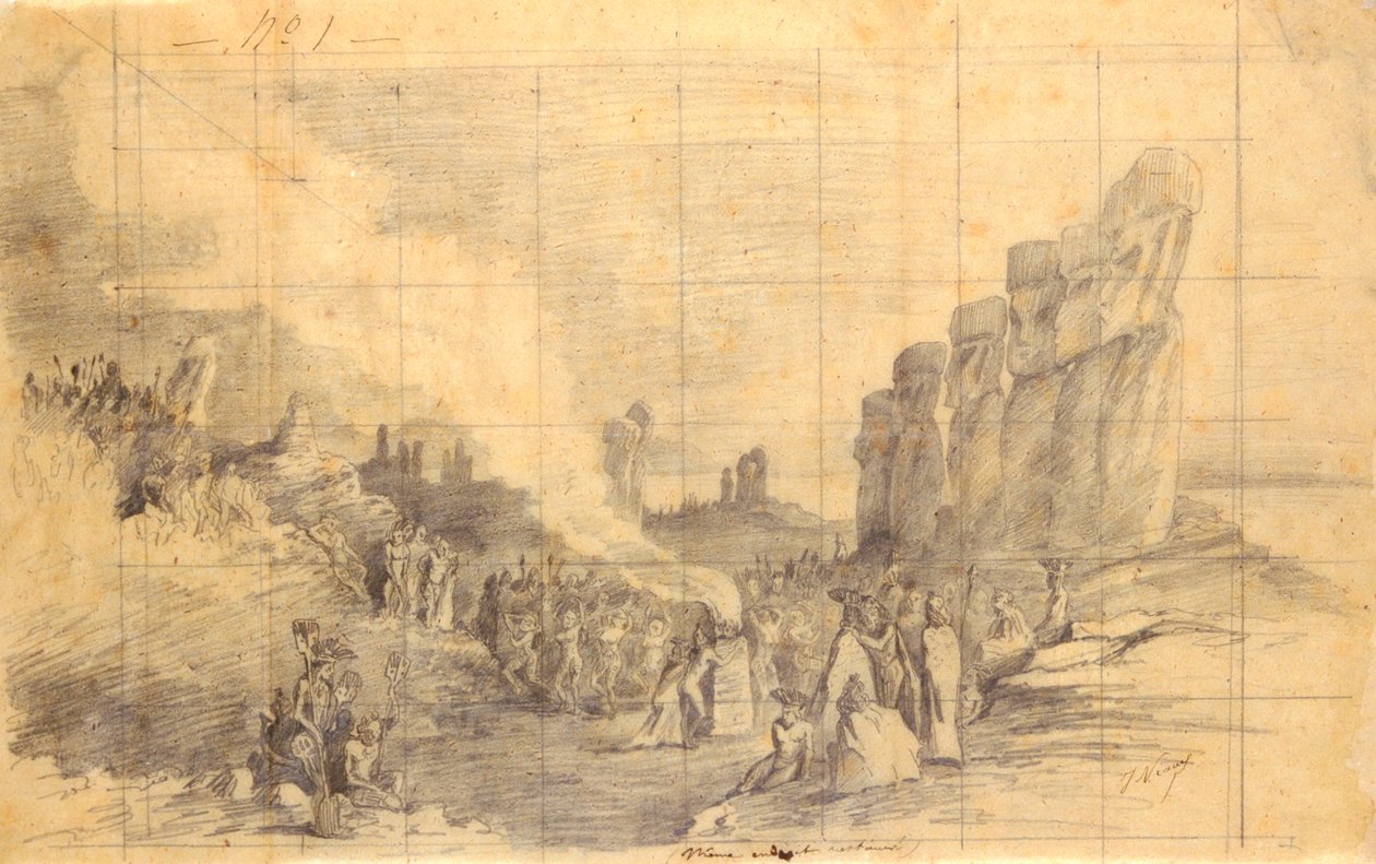 Osterinsel, religiöses Fest von Louis Marie Julien Viaud