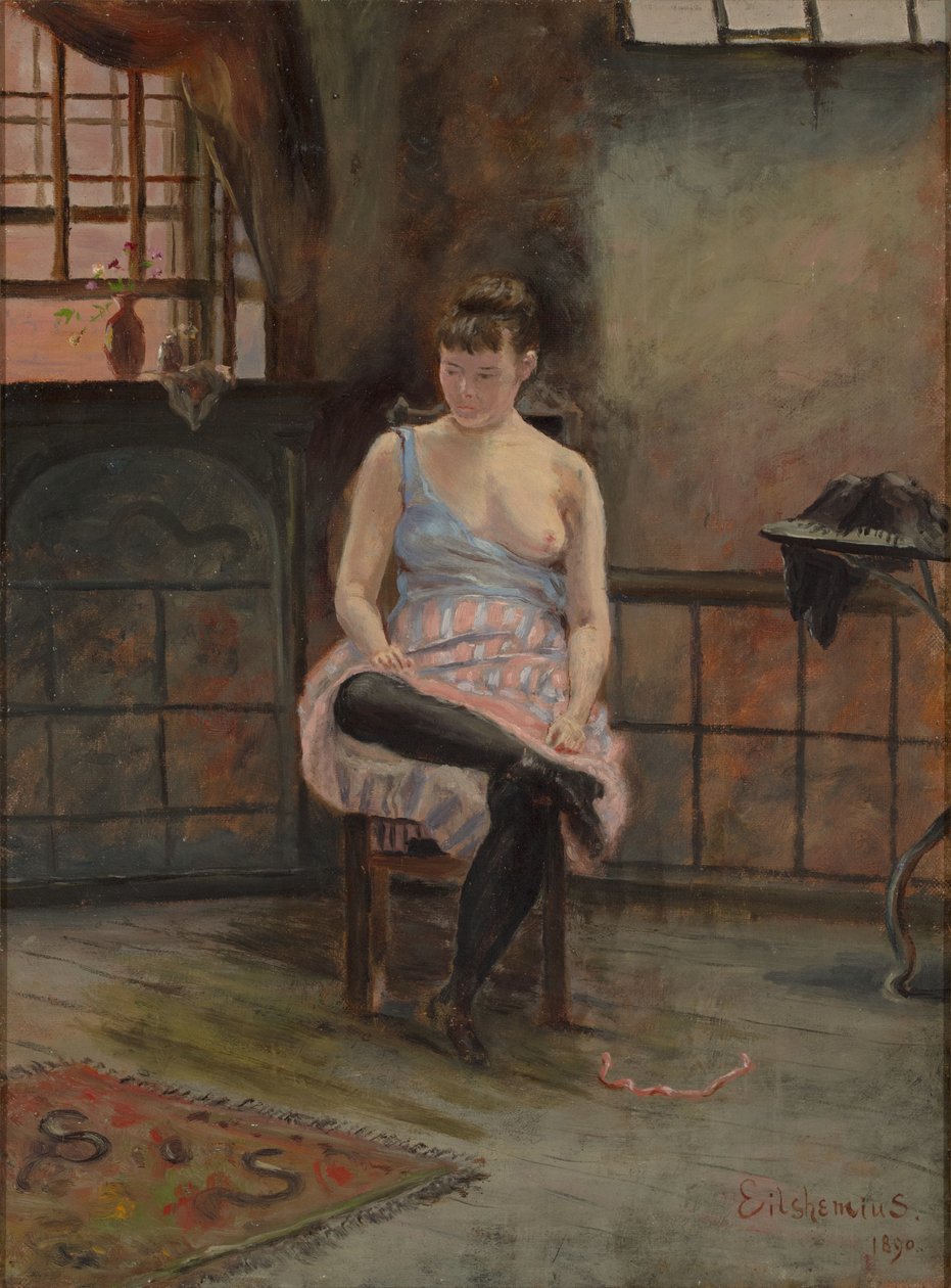 Sitzende Figur von Louis Michel Eilshemius