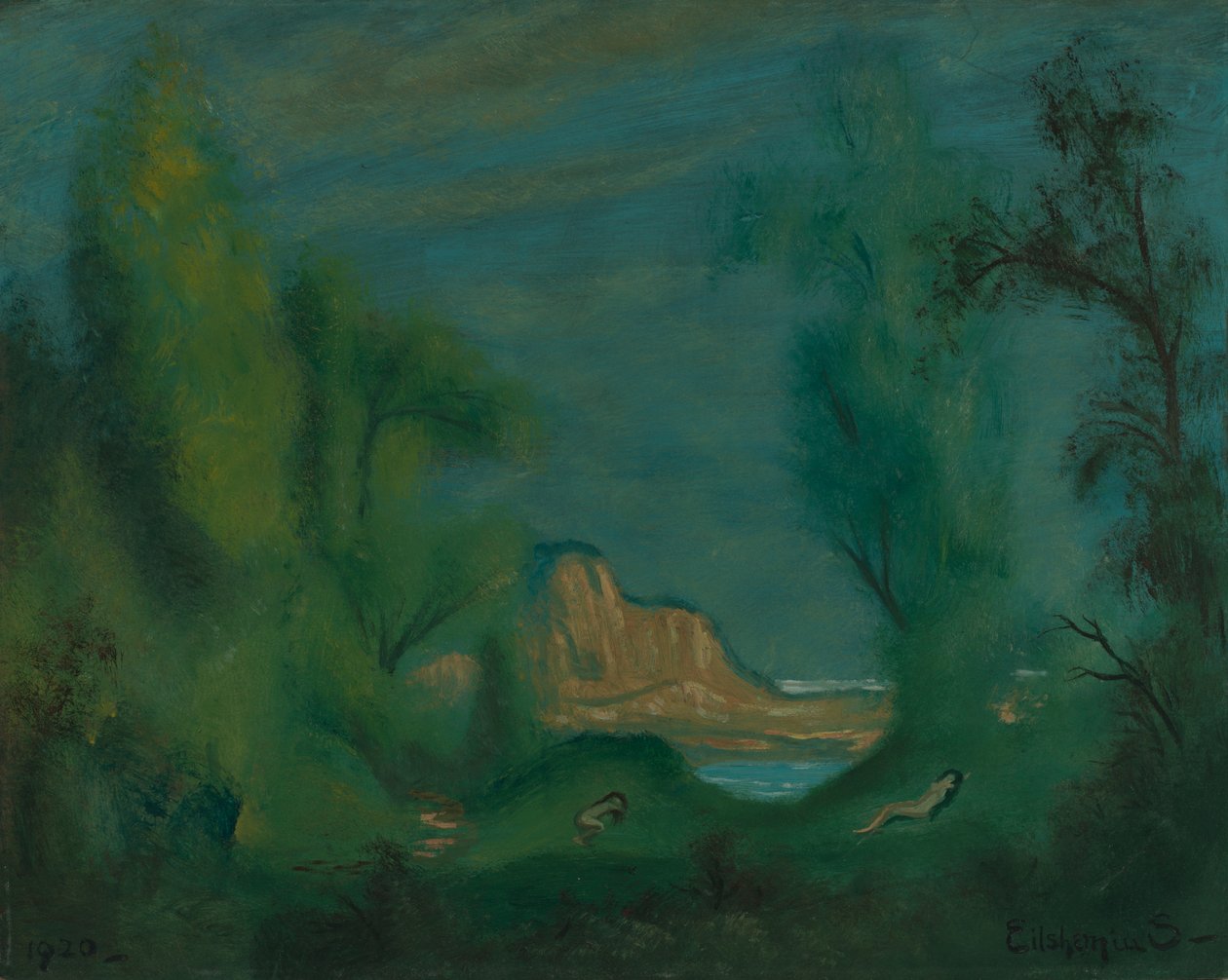 Schlafende Nymphen, 1920 von Louis Michel Eilshemius